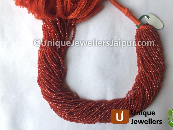 Red Onyx Faceted Roundelle Beads